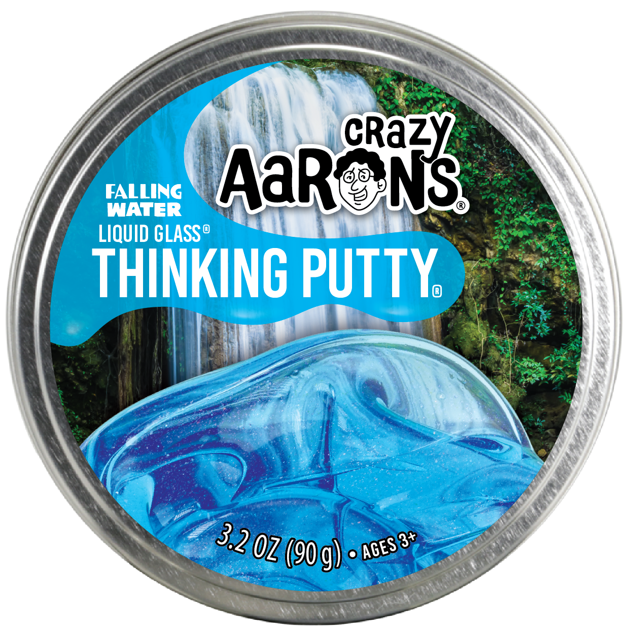 Falling Water Liquid Glass Thinking Putty